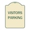 Signmission Parking Lot Visitors Parking Heavy-Gauge Aluminum Architectural Sign, 24" x 18", TG-1824-24622 A-DES-TG-1824-24622 - alternate 1